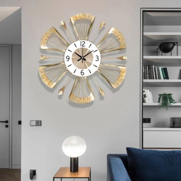 Classic Golden Finish Wall Clock