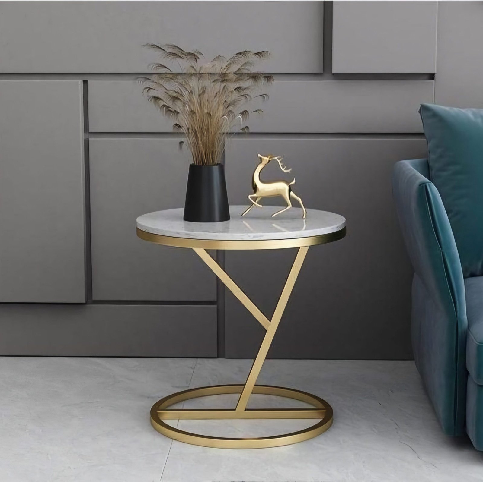 Y Shaped Vanity Side Table