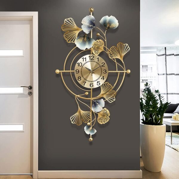Celeste Bloom Vertical Metal Wall Clock