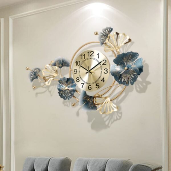 Celestial Bloom Designer Wall Clock