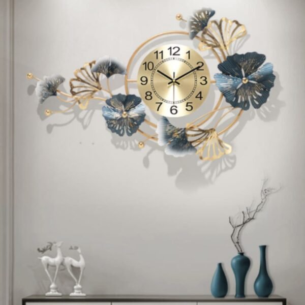 Celestial Bloom Designer Wall Clock