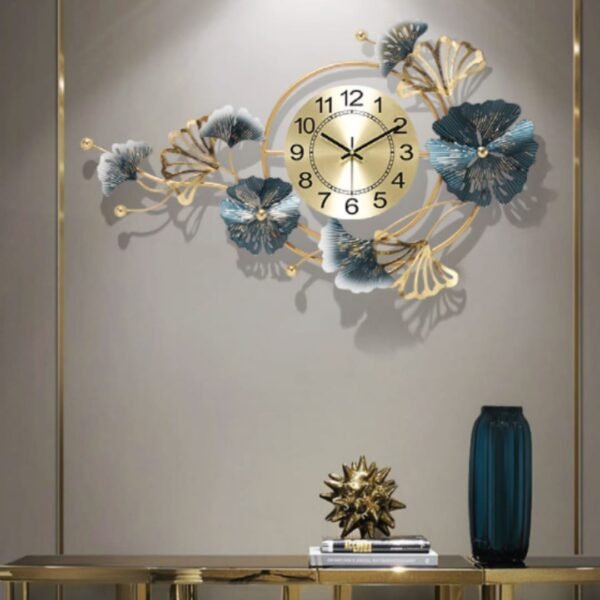 Celestial Bloom Designer Wall Clock