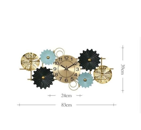 Modern Radiance Abstract Wall Clock - Image 2