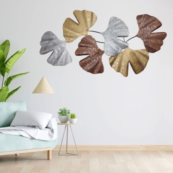 Multi Colour Leaves Wall Art