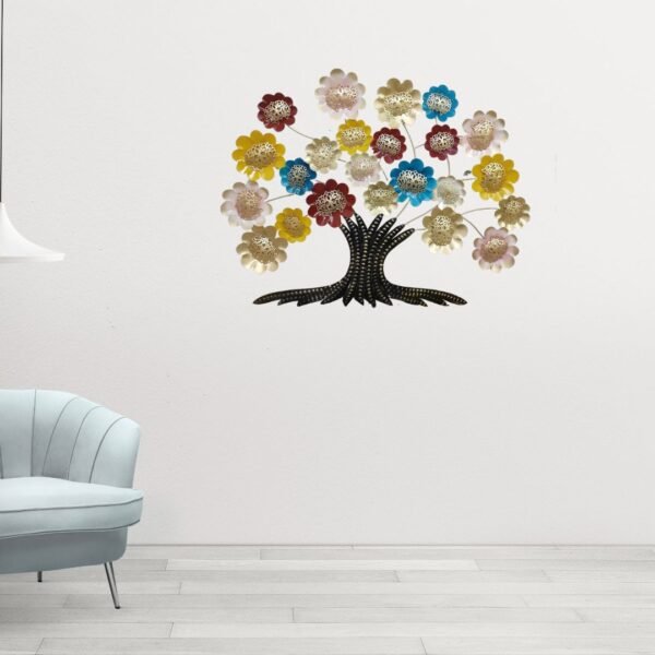 Multi Colour Tree Wall Sculpture