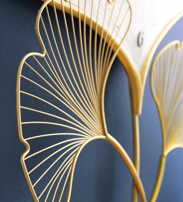 Leaf Whisper Minimalist Wall Clock