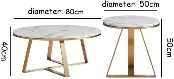 Luna Marble Nesting Coffee Table