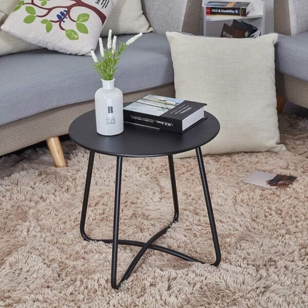Noir Curve Minimalist Side Table