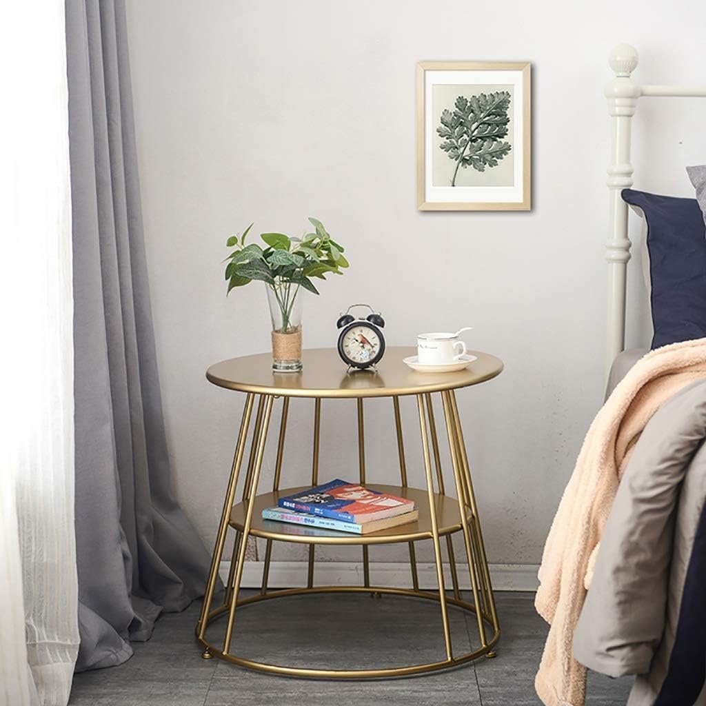 Solara Modern Gold Accent Table