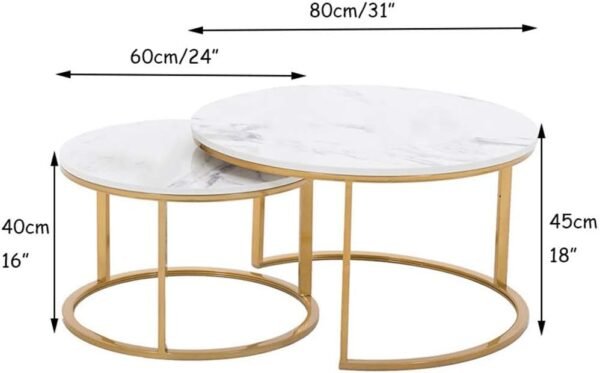 Verona Marble Nesting Tables