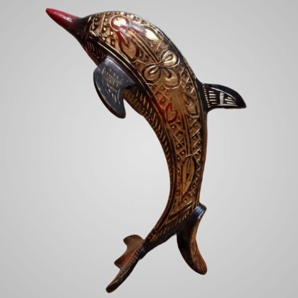 Meenakari Dolphin Lucky Charm Showpiece – Set of 2 - Image 3