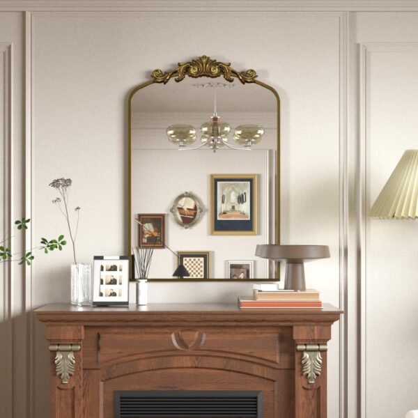 Gold Vintage Arch Wall Mirror