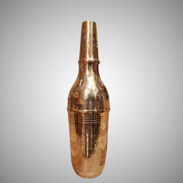 Handcrafted Brass Beer Bottle – Vintage Style Drinkware - Image 4
