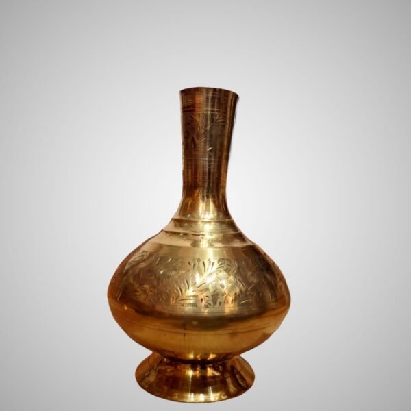Handcrafted Brass Water Pot & Tumbler Set | Traditional Indian Design - Image 3