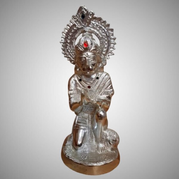 Shri Ram Darbar Idol in German Silver - With Divine Power - Image 2