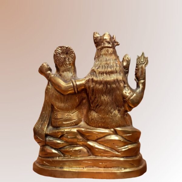 Lord Shiva Parivar Brass Idol – Divine Family Statue of Lord Shiva - Image 3