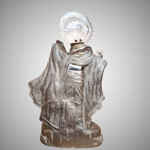 Premium German Silver Radha Krishna Idol – Spiritual Statue - Image 4